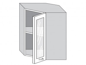1.60.3у Шкаф настенный (h=720) угловой на 600мм со стекл. дверцей в Златоусте - zlatoust.magazinmebel.ru | фото