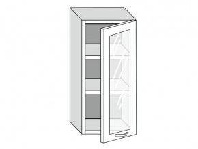 19.40.3 Шкаф настенный (h=913) на 400мм с 1-ой стекл. дверцей в Златоусте - zlatoust.magazinmebel.ru | фото