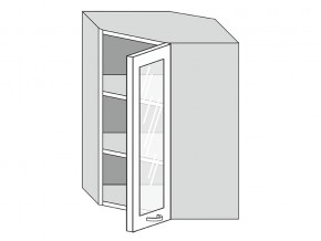 19.60.3у Шкаф настенный (h=913) угловой на 600мм со стекл. дверцей в Златоусте - zlatoust.magazinmebel.ru | фото