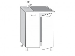 2.60.2мн Шкаф-стол на 600мм под накладную мойку с 2-мя дверцами в Златоусте - zlatoust.magazinmebel.ru | фото