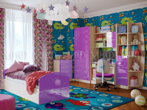 Детская комната Юниор-2 Фиолетовый металлик в Златоусте - zlatoust.magazinmebel.ru | фото - изображение 1