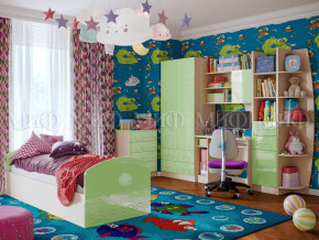 Детская комната Юниор-2 Салатовый металлик в Златоусте - zlatoust.magazinmebel.ru | фото - изображение 1