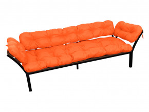 Диван Дачный с подлокотниками оранжевая подушка в Златоусте - zlatoust.magazinmebel.ru | фото - изображение 1
