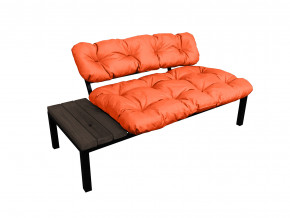 Диван Дачный со столиком оранжевая подушка в Златоусте - zlatoust.magazinmebel.ru | фото - изображение 1
