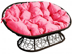 Диван Мамасан с ротангом розовая подушка в Златоусте - zlatoust.magazinmebel.ru | фото
