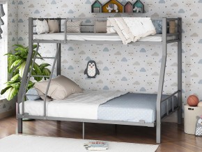 Двухъярусная кровать Гранада-1 140 Серая в Златоусте - zlatoust.magazinmebel.ru | фото - изображение 1