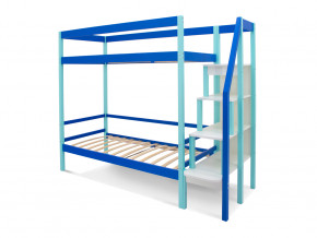 Двухъярусная кровать Svogen мятно-синий в Златоусте - zlatoust.magazinmebel.ru | фото - изображение 2