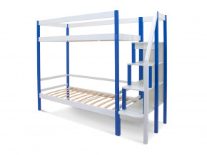 Двухъярусная кровать Svogen с ящиками сине-белый в Златоусте - zlatoust.magazinmebel.ru | фото - изображение 2