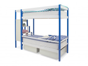 Двухъярусная кровать Svogen с ящиками сине-белый в Златоусте - zlatoust.magazinmebel.ru | фото - изображение 5
