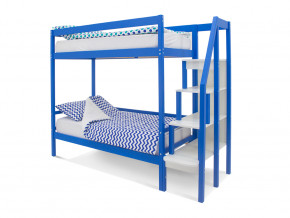 Двухъярусная кровать Svogen синий в Златоусте - zlatoust.magazinmebel.ru | фото