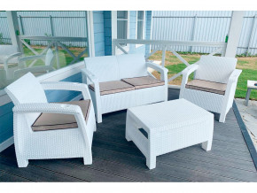 Комплект уличной мебели Yalta Terrace Set белый в Златоусте - zlatoust.magazinmebel.ru | фото - изображение 1