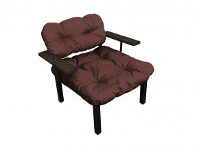 Кресло Дачное коричневая подушка в Златоусте - zlatoust.magazinmebel.ru | фото