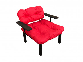 Кресло Дачное красная подушка в Златоусте - zlatoust.magazinmebel.ru | фото