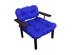 Кресло Дачное синяя подушка в Златоусте - zlatoust.magazinmebel.ru | фото