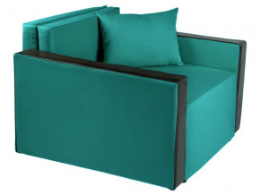 Кресло-кровать Милена с подлокотниками рогожка emerald в Златоусте - zlatoust.magazinmebel.ru | фото