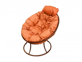 Кресло Папасан мини без ротанга оранжевая подушка в Златоусте - zlatoust.magazinmebel.ru | фото - изображение 1