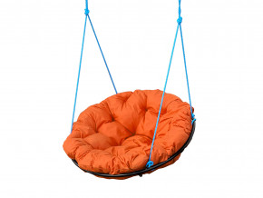 Кресло Папасан подвесное оранжевая подушка в Златоусте - zlatoust.magazinmebel.ru | фото