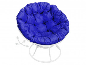 Кресло Папасан пружинка без ротанга синяя подушка в Златоусте - zlatoust.magazinmebel.ru | фото - изображение 1
