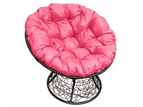 Кресло Папасан с ротангом розовая подушка в Златоусте - zlatoust.magazinmebel.ru | фото - изображение 1