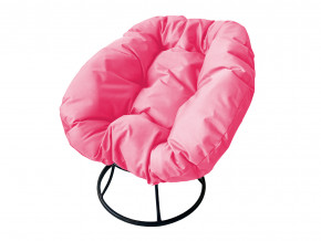 Кресло Пончик без ротанга розовая подушка в Златоусте - zlatoust.magazinmebel.ru | фото - изображение 1