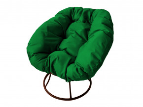 Кресло Пончик без ротанга зелёная подушка в Златоусте - zlatoust.magazinmebel.ru | фото