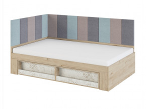 Кровать 1,2 с мягким элементом 1,2 и 2,0 Мод.2.3 в Златоусте - zlatoust.magazinmebel.ru | фото