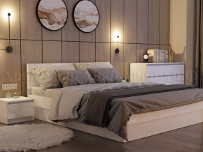 Кровать 1600 Челси Белый глянец в Златоусте - zlatoust.magazinmebel.ru | фото - изображение 2