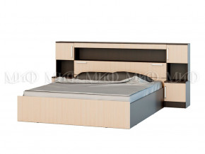 Кровать 1,6м с надстройкой с тумбами в Златоусте - zlatoust.magazinmebel.ru | фото