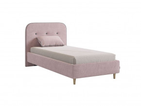 Кровать 900 Лео велюр нежно-розовый в Златоусте - zlatoust.magazinmebel.ru | фото