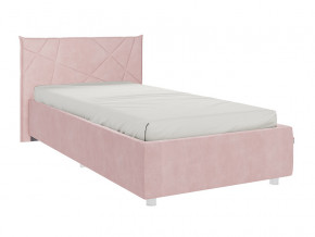 Кровать Бест 900 велюр нежно-розовый в Златоусте - zlatoust.magazinmebel.ru | фото