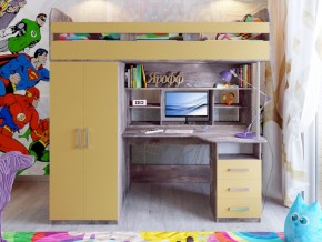 Кровать чердак Аракс бетон-зира в Златоусте - zlatoust.magazinmebel.ru | фото - изображение 1