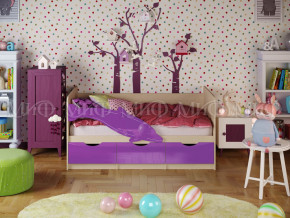 Кровать Дельфин-1 1800 Фиолетовый металлик в Златоусте - zlatoust.magazinmebel.ru | фото