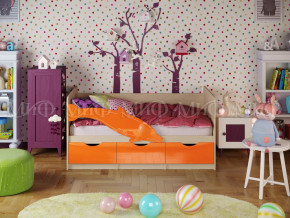 Кровать Дельфин-1 1800 Оранжевый металлик в Златоусте - zlatoust.magazinmebel.ru | фото