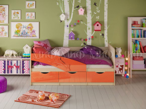 Кровать Дельфин 1600 Оранжевый металлик в Златоусте - zlatoust.magazinmebel.ru | фото - изображение 1