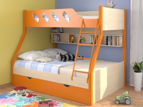Кровать Дельта 20.02 оранжевая в Златоусте - zlatoust.magazinmebel.ru | фото