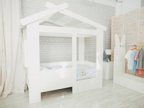 Кровать детская Теремок без ящика белая в Златоусте - zlatoust.magazinmebel.ru | фото