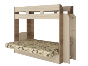 Кровать двухъярусная Карамель 75 шимо ткань савана в Златоусте - zlatoust.magazinmebel.ru | фото - изображение 2