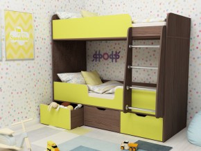 Кровать двухъярусная Малыш двойняшка бодега-лайм в Златоусте - zlatoust.magazinmebel.ru | фото