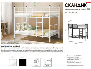 Кровать двухъярусная Скандик 42.20-01 в Златоусте - zlatoust.magazinmebel.ru | фото - изображение 2