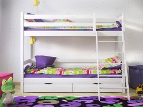 Кровать двухъярусная Сонечка с ящиками и лестницей в Златоусте - zlatoust.magazinmebel.ru | фото - изображение 2