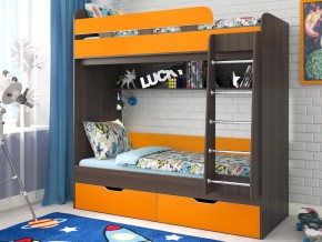 Кровать двухъярусная Юниор 5 Бодего-Оранжевый в Златоусте - zlatoust.magazinmebel.ru | фото
