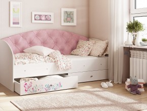 Кровать Эльза Белый-розовый в Златоусте - zlatoust.magazinmebel.ru | фото