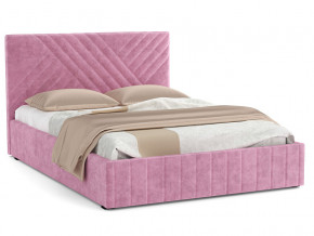 Кровать Гамма 1400 с основанием велюр тенерифе розовый в Златоусте - zlatoust.magazinmebel.ru | фото