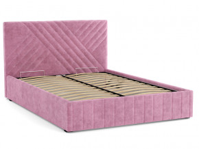 Кровать Гамма 1400 с основанием велюр тенерифе розовый в Златоусте - zlatoust.magazinmebel.ru | фото - изображение 2