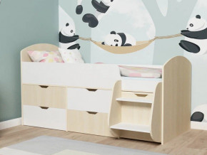Кровать Малыш-7 Дуб-Белое дерево в Златоусте - zlatoust.magazinmebel.ru | фото - изображение 1