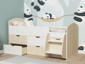 Кровать Малыш-7 Дуб-Белое дерево в Златоусте - zlatoust.magazinmebel.ru | фото - изображение 3