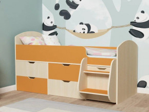 Кровать Малыш-7 Дуб-Оранжевый в Златоусте - zlatoust.magazinmebel.ru | фото - изображение 1