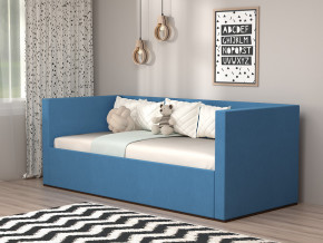 Кровать мягкая с подъёмным механизмом арт. 030 синий в Златоусте - zlatoust.magazinmebel.ru | фото