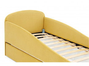 Кровать с ящиком Letmo горчичный (велюр) в Златоусте - zlatoust.magazinmebel.ru | фото - изображение 3