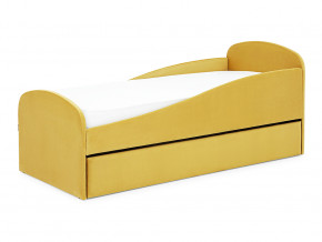 Кровать с ящиком Letmo горчичный (велюр) в Златоусте - zlatoust.magazinmebel.ru | фото - изображение 9